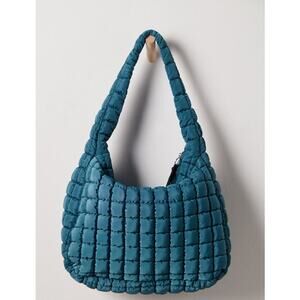 Free People | NWT | Quilted Carryall Bag | Endzone Pine